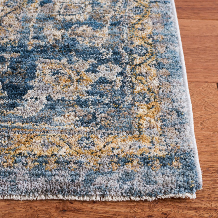 SAFAVIEH Valencia Collection VAL564M Blue / Gold Rug Image 7