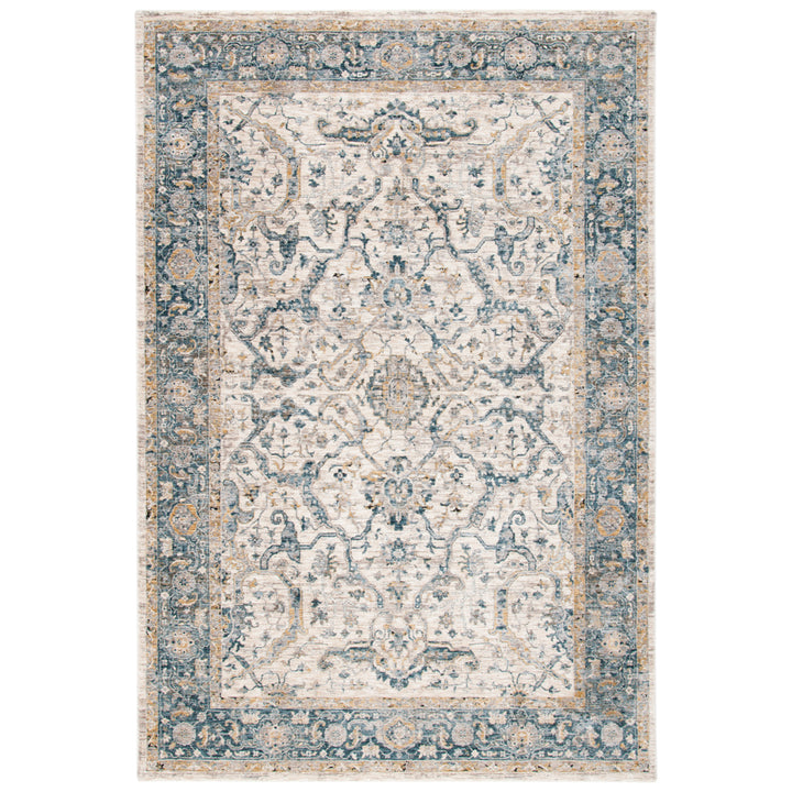 SAFAVIEH Valencia Collection VAL566A Ivory / Blue Rug Image 1