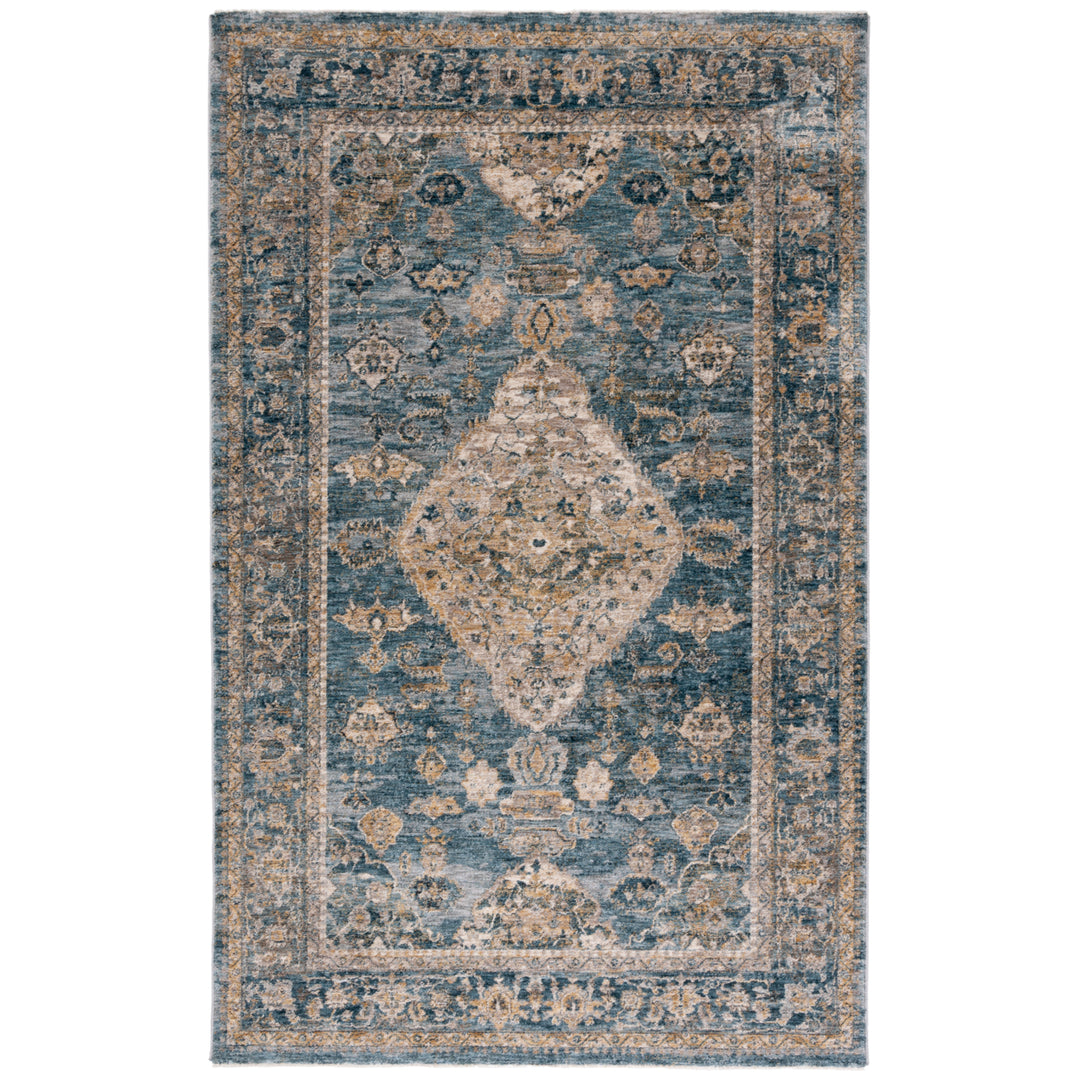 SAFAVIEH Valencia Collection VAL564M Blue / Gold Rug Image 10