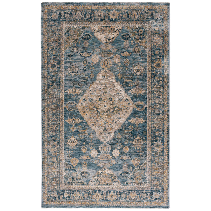 SAFAVIEH Valencia Collection VAL564M Blue / Gold Rug Image 10