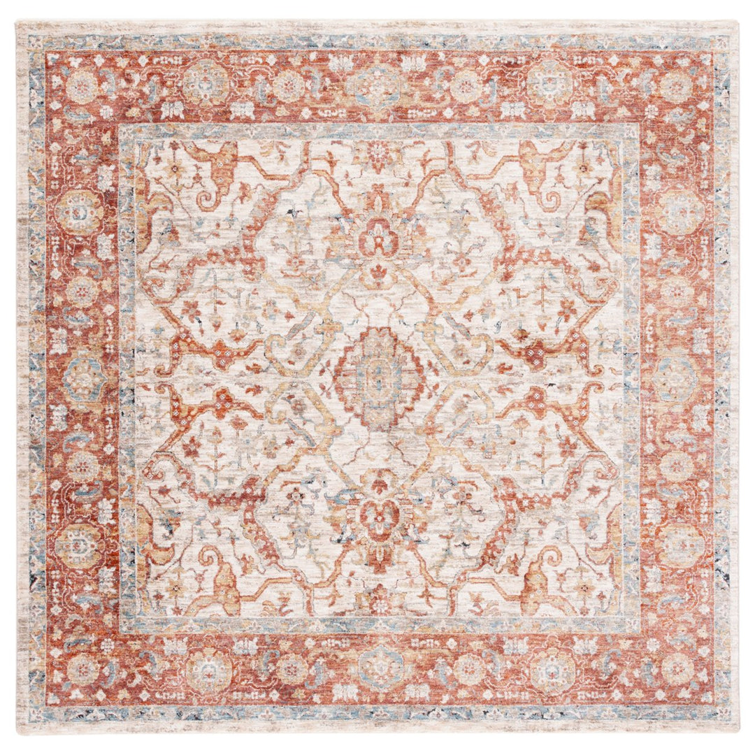 SAFAVIEH Valencia Collection VAL566B Ivory / Rust Rug Image 6