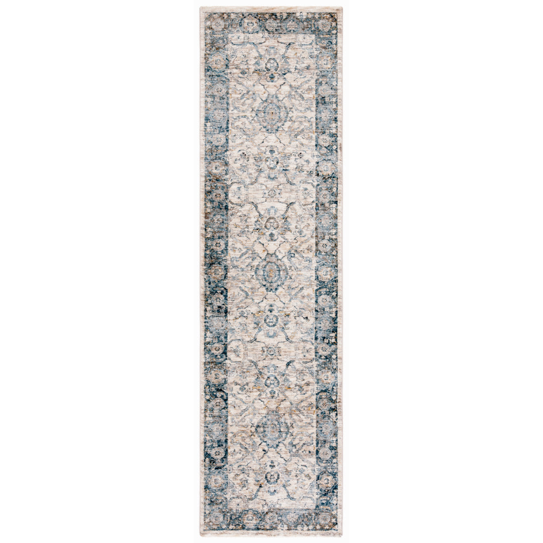 SAFAVIEH Valencia Collection VAL566A Ivory / Blue Rug Image 5