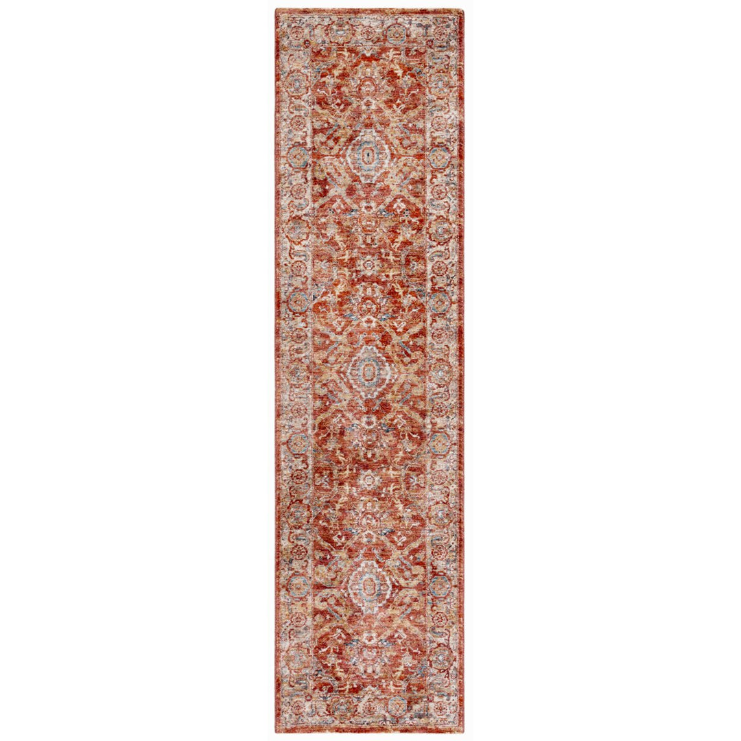 SAFAVIEH Valencia Collection VAL566P Rust / Beige Rug Image 5