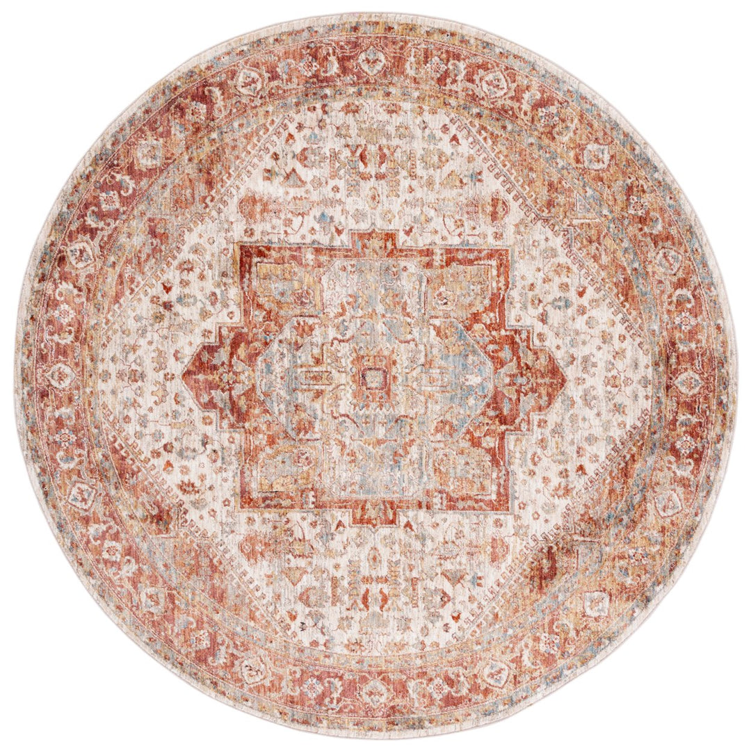 SAFAVIEH Valencia Collection VAL568B Ivory / Rust Rug Image 1