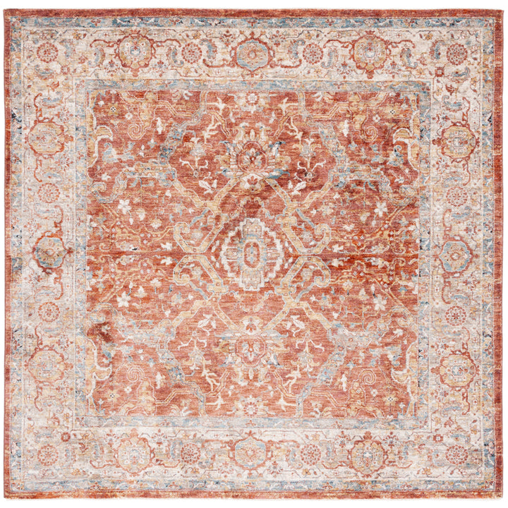 SAFAVIEH Valencia Collection VAL566P Rust / Beige Rug Image 6