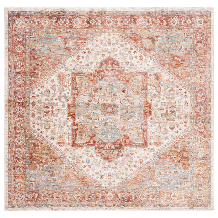 SAFAVIEH Valencia Collection VAL568B Ivory / Rust Rug Image 6