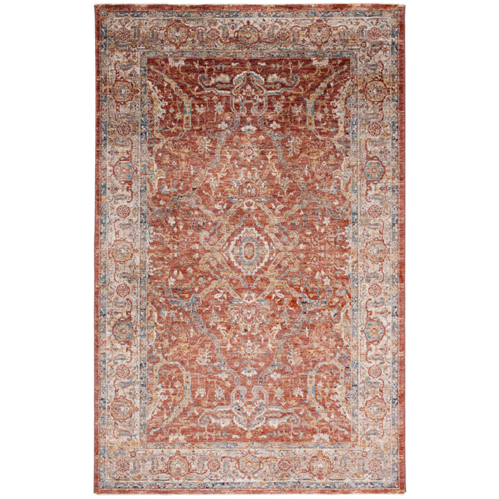 SAFAVIEH Valencia Collection VAL566P Rust / Beige Rug Image 10