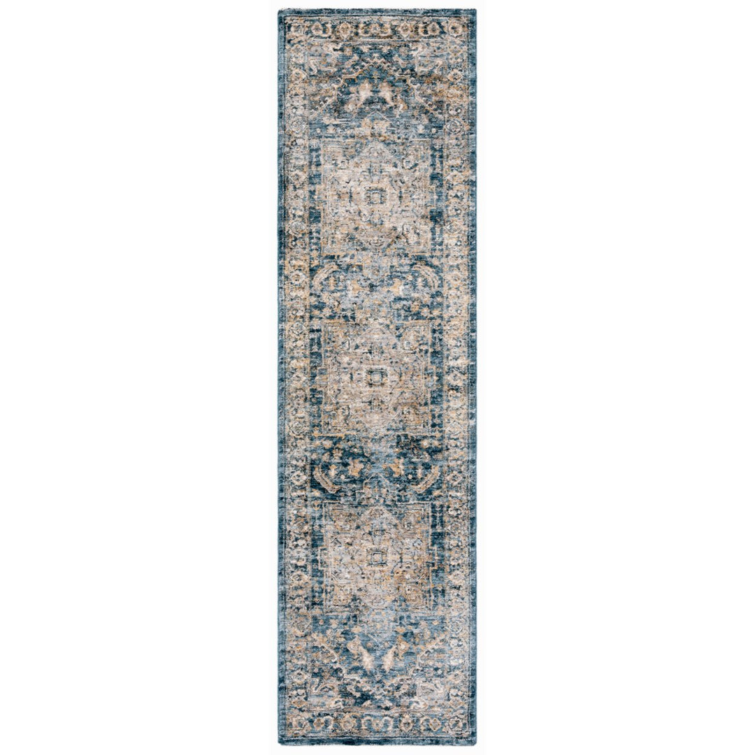 SAFAVIEH Valencia Collection VAL568M Blue / Gold Rug Image 5