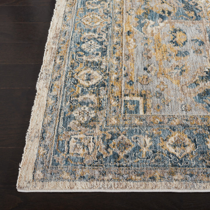 SAFAVIEH Valencia Collection VAL568A Ivory / Blue Rug Image 7