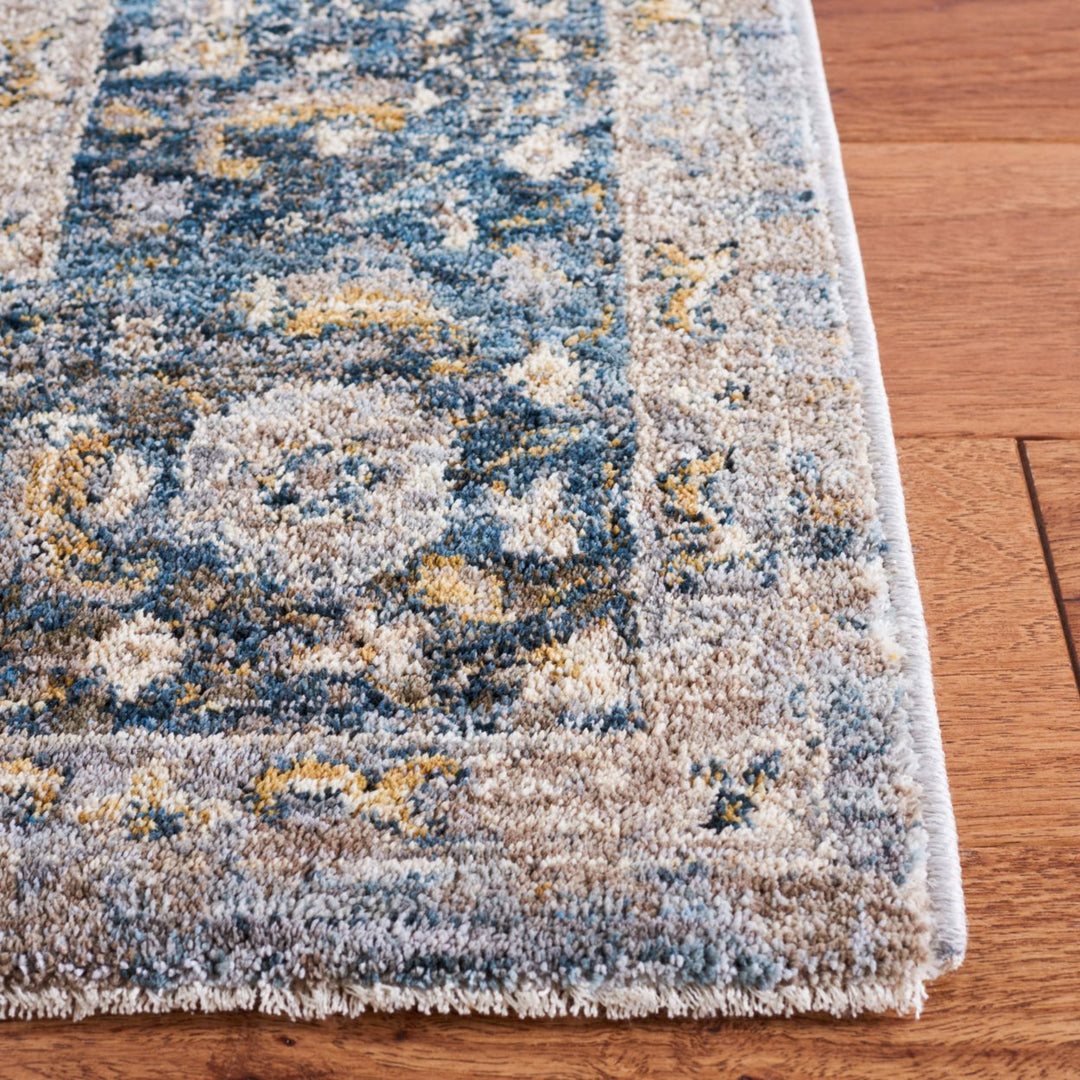 SAFAVIEH Valencia Collection VAL568M Blue / Gold Rug Image 7