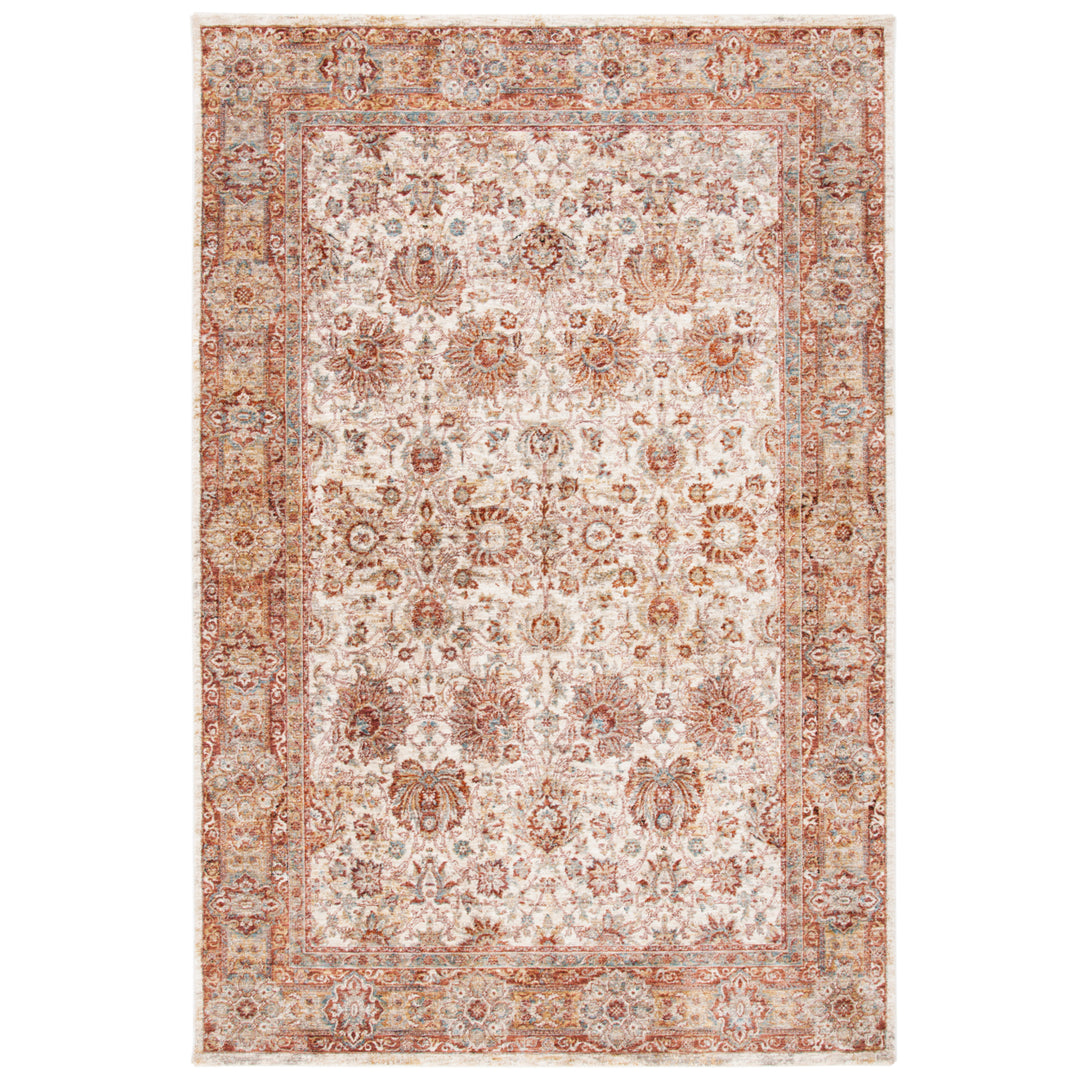 SAFAVIEH Valencia Collection VAL570B Ivory / Rust Rug Image 1