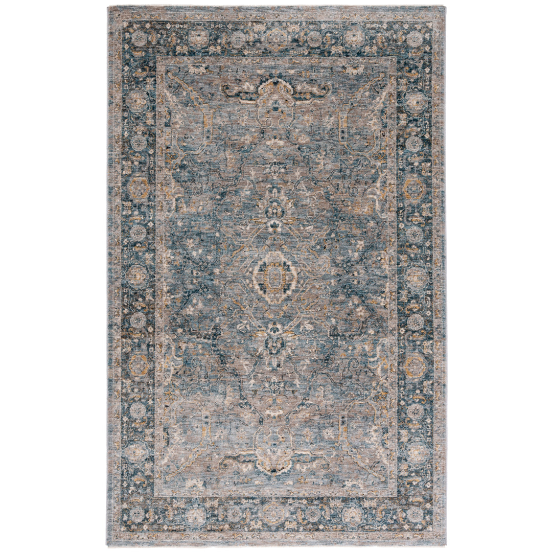 SAFAVIEH Valencia Collection VAL568M Blue / Gold Rug Image 10