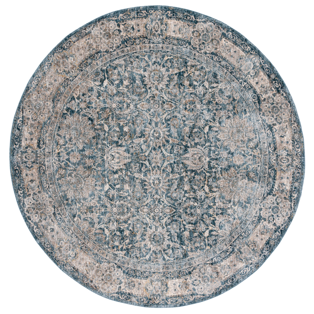 SAFAVIEH Valencia Collection VAL570C Blue / Beige Rug Image 4