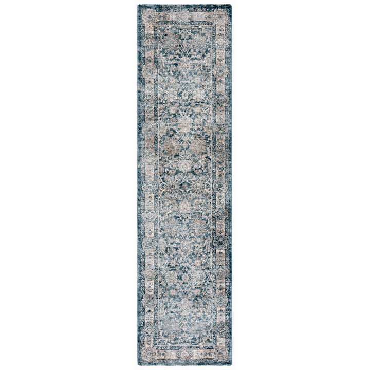 SAFAVIEH Valencia Collection VAL570C Blue / Beige Rug Image 5