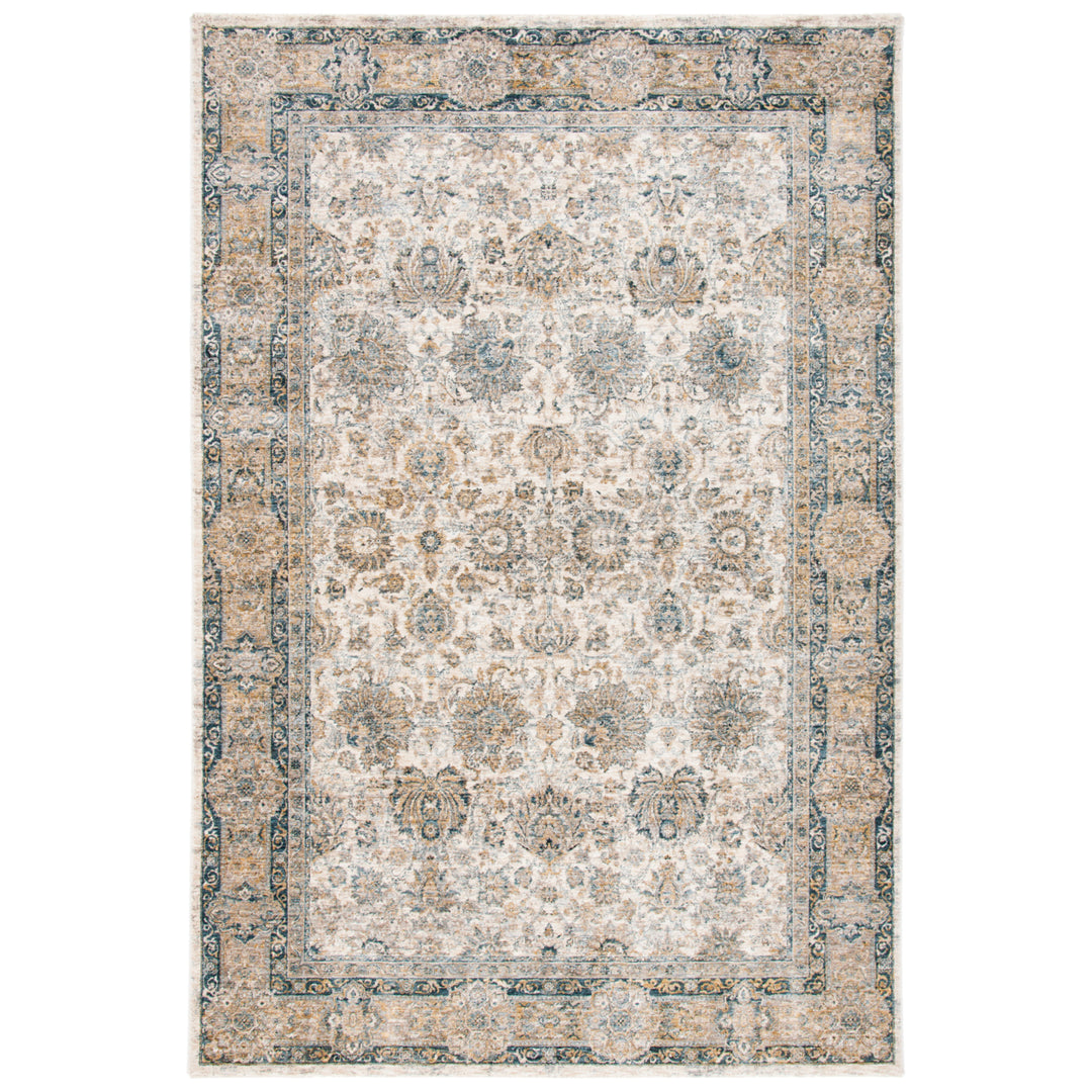 SAFAVIEH Valencia Collection VAL570A Ivory / Blue Rug Image 1