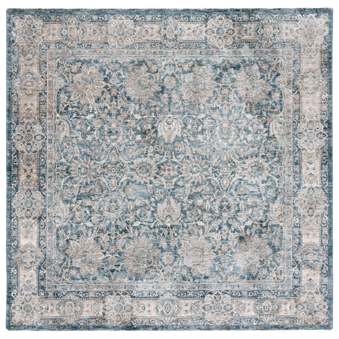 SAFAVIEH Valencia Collection VAL570C Blue / Beige Rug Image 6