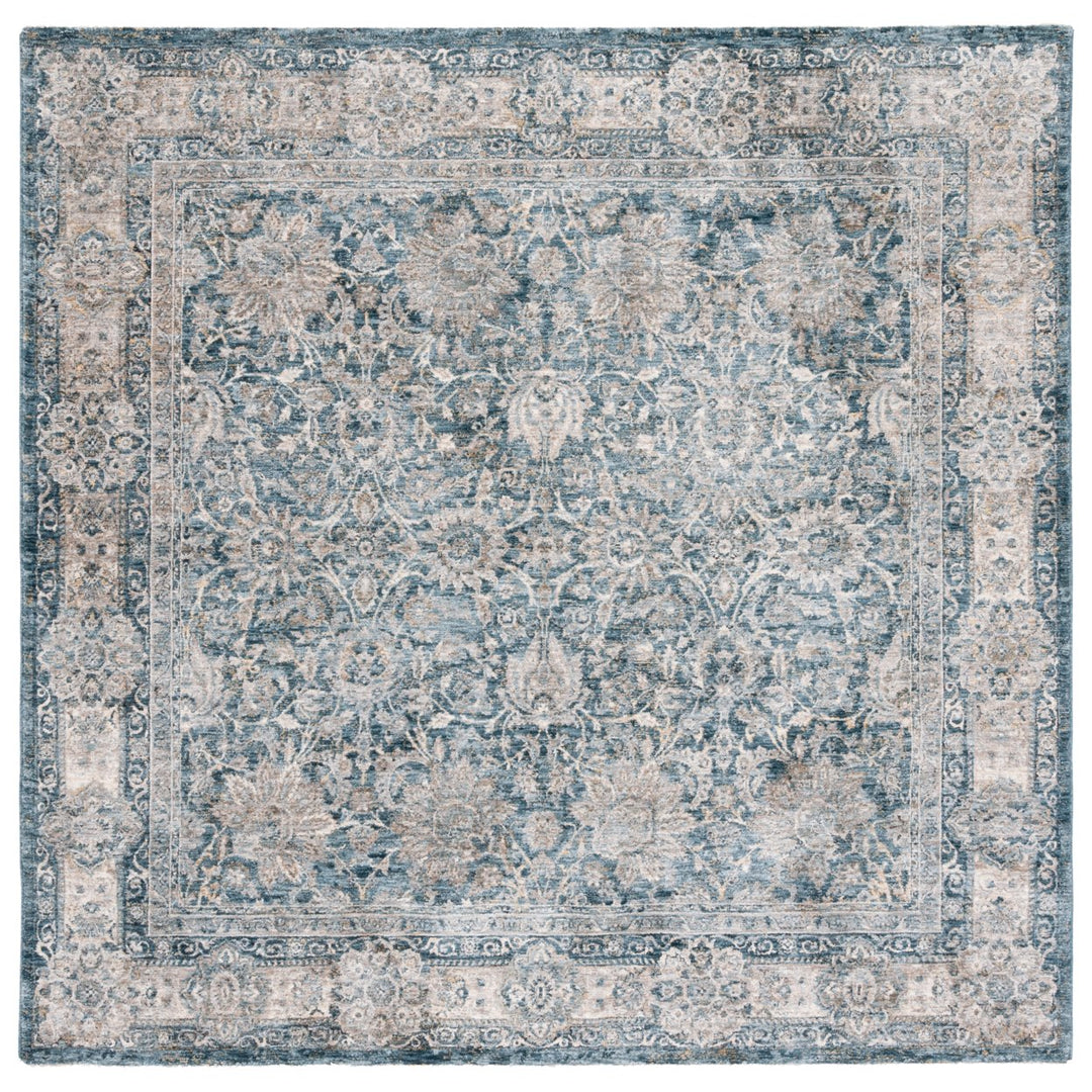 SAFAVIEH Valencia Collection VAL570C Blue / Beige Rug Image 1