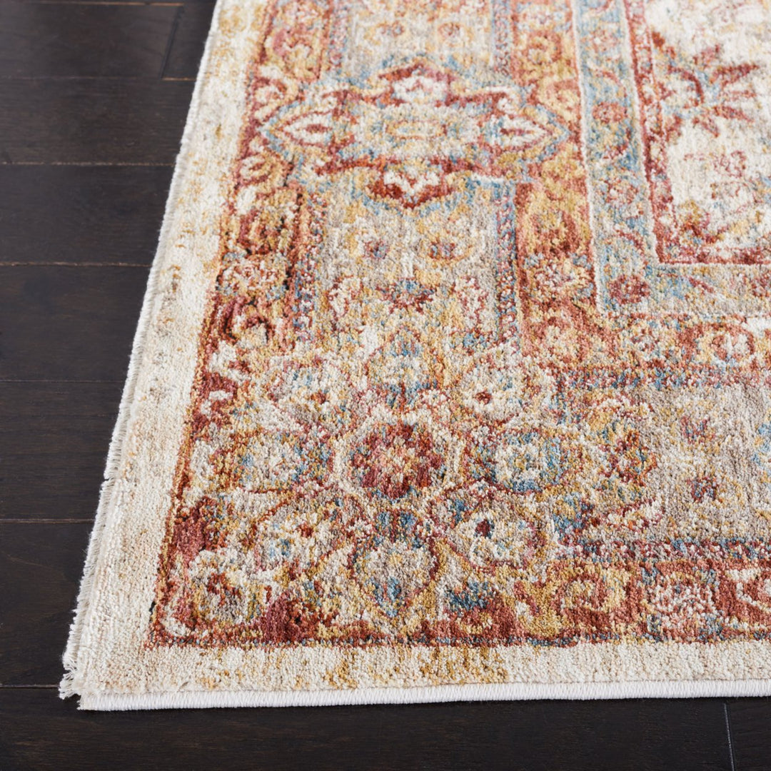 SAFAVIEH Valencia Collection VAL570B Ivory / Rust Rug Image 7