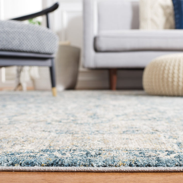 SAFAVIEH Valencia Collection VAL570C Blue / Beige Rug Image 8