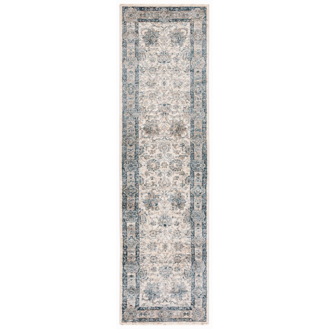 SAFAVIEH Valencia Collection VAL570A Ivory / Blue Rug Image 1