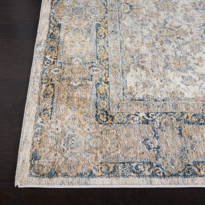 SAFAVIEH Valencia Collection VAL570A Ivory / Blue Rug Image 7