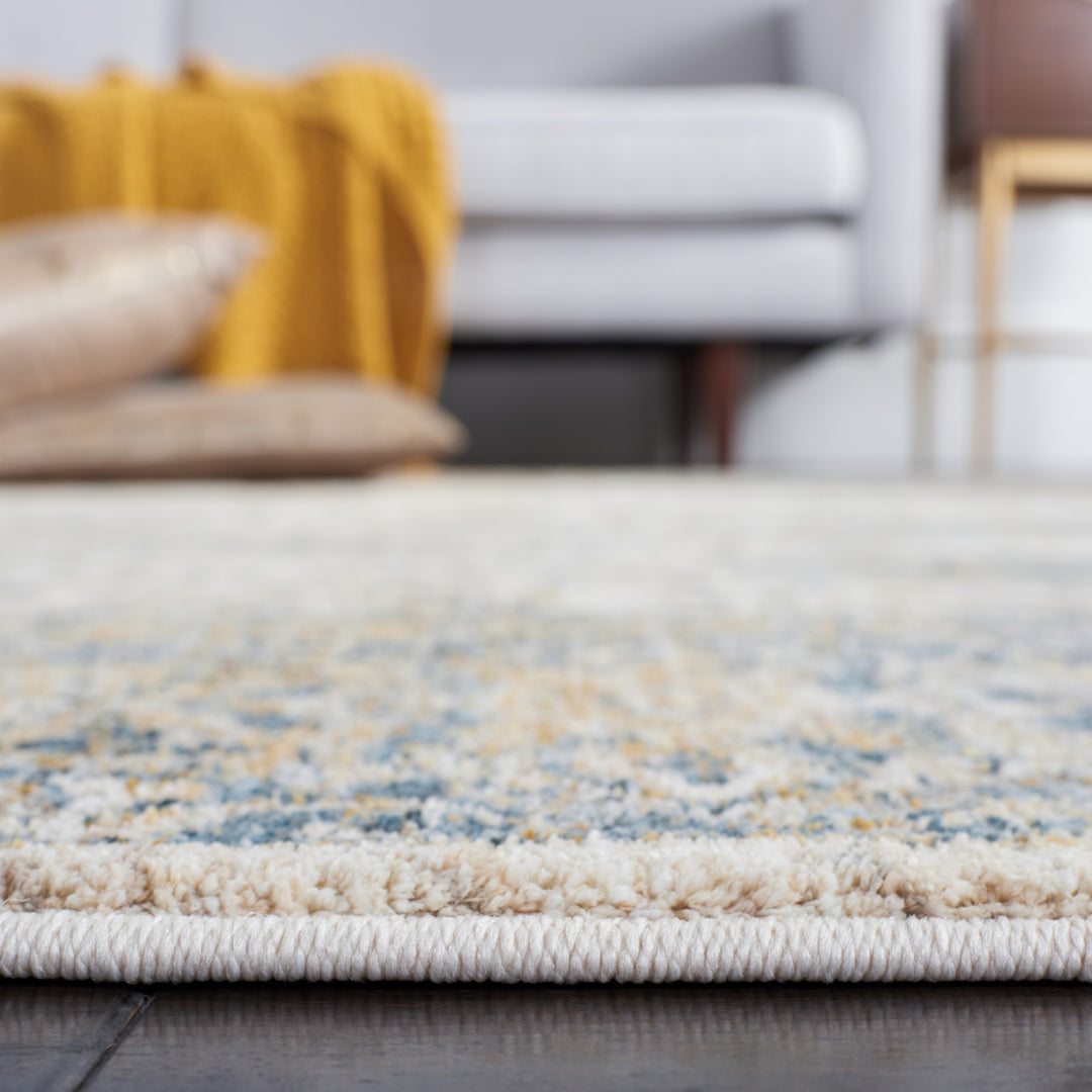 SAFAVIEH Valencia Collection VAL570A Ivory / Blue Rug Image 8