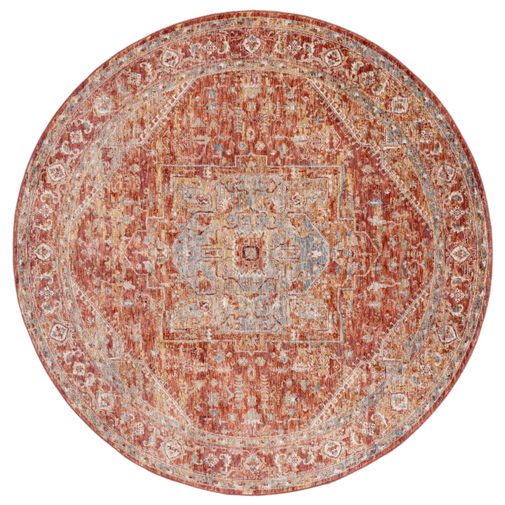 SAFAVIEH Valencia Collection VAL568P Rust/Beige Blue Rug Image 4