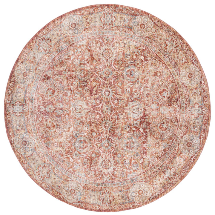 SAFAVIEH Valencia Collection VAL570P Rust / Teal Rug Image 1