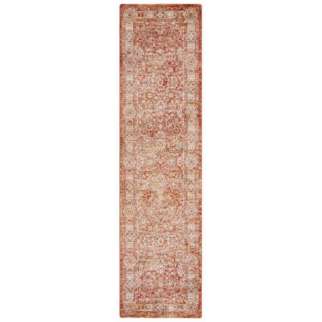 SAFAVIEH Valencia Collection VAL570P Rust / Teal Rug Image 1