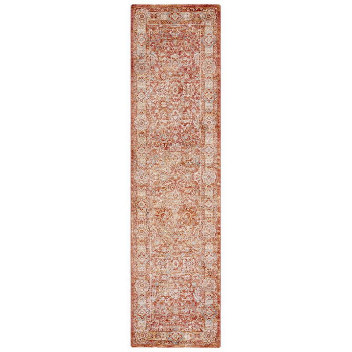 SAFAVIEH Valencia Collection VAL570P Rust / Teal Rug Image 1