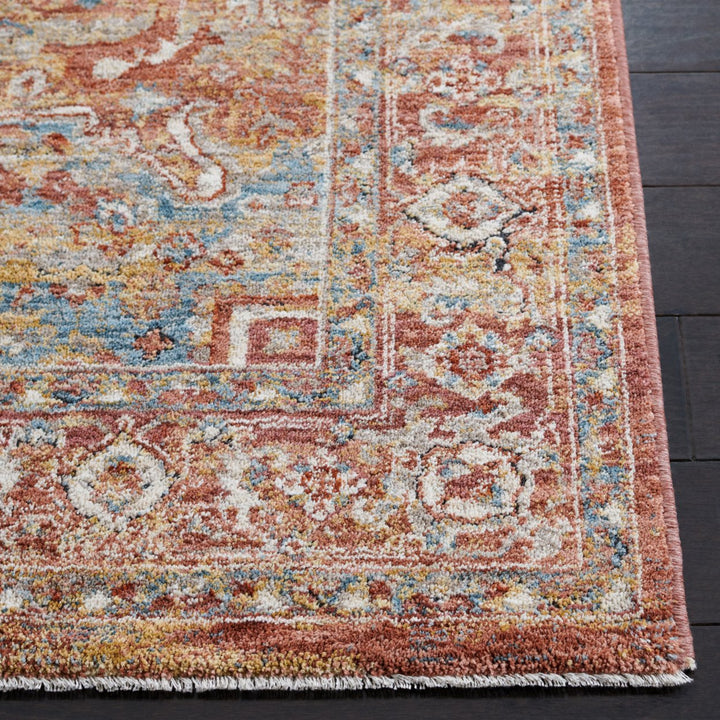 SAFAVIEH Valencia Collection VAL568P Rust/Beige Blue Rug Image 7