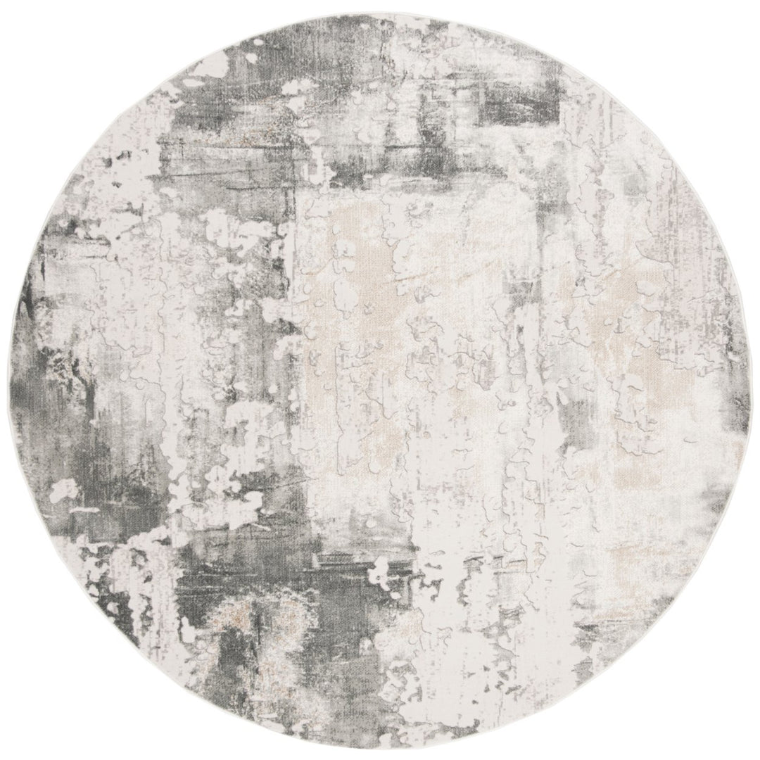 SAFAVIEH Vogue Collection VGE141A Beige / Charcoal Rug Image 4