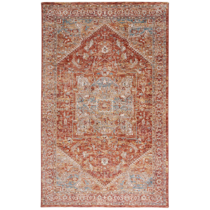 SAFAVIEH Valencia Collection VAL568P Rust/Beige Blue Rug Image 10