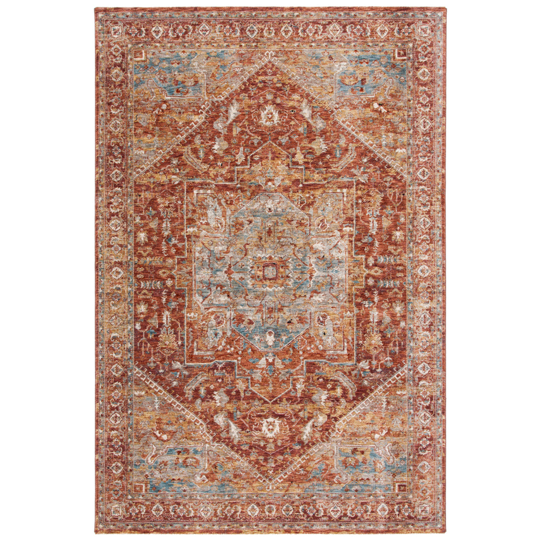 SAFAVIEH Valencia Collection VAL568P Rust/Beige Blue Rug Image 11