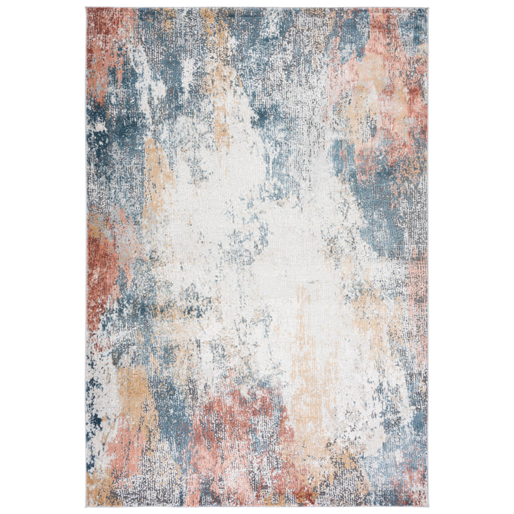 SAFAVIEH Vogue Collection VGE206A Ivory / Blue Rust Rug Image 1