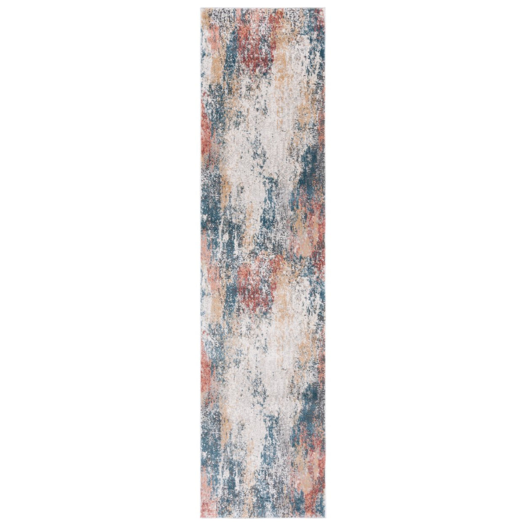 SAFAVIEH Vogue Collection VGE206A Ivory / Blue Rust Rug Image 1