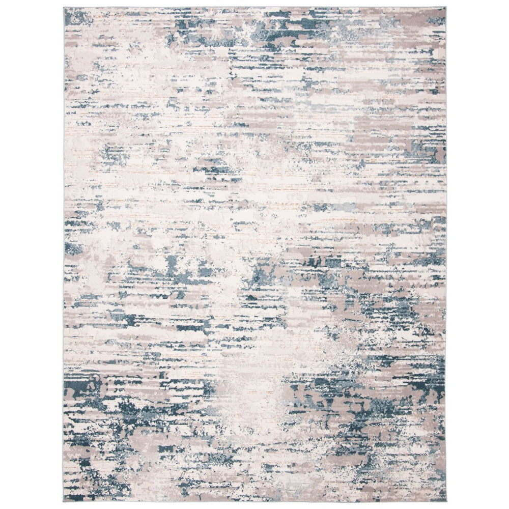 SAFAVIEH Vogue Collection VGE145A Ivory / Teal Rug Image 2