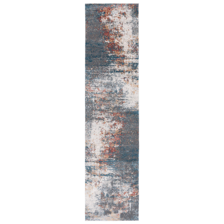 SAFAVIEH Vogue Collection VGE210A Ivory / Blue Rust Rug Image 2