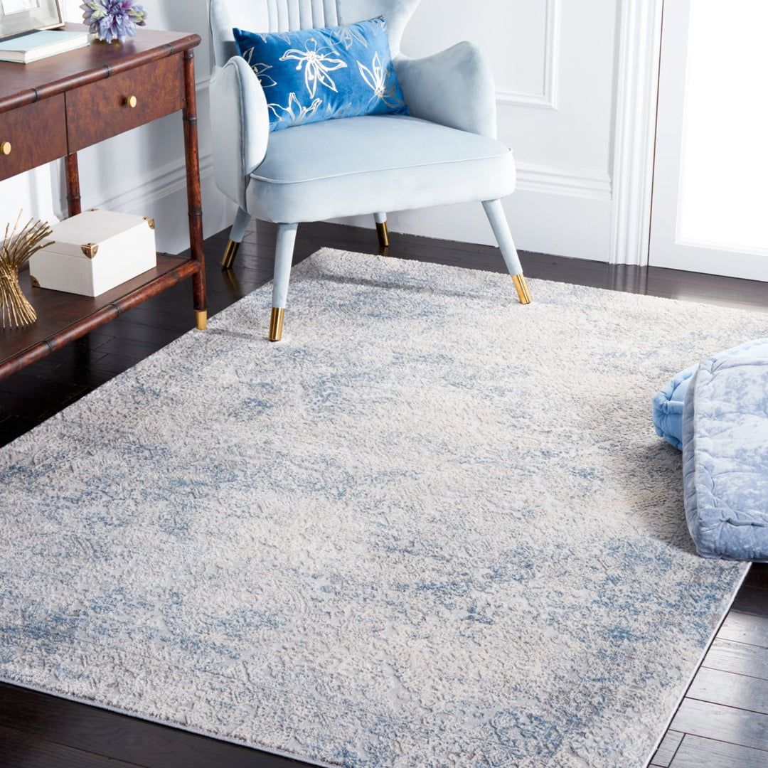 SAFAVIEH Vogue Collection VGE214F Grey / Blue Rug Image 1