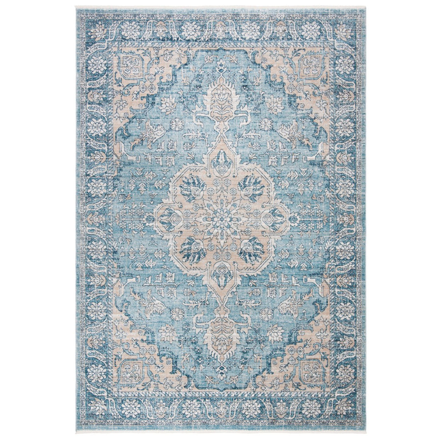 SAFAVIEH Victoria Collection VIC902N Blue / Grey Rug Image 1