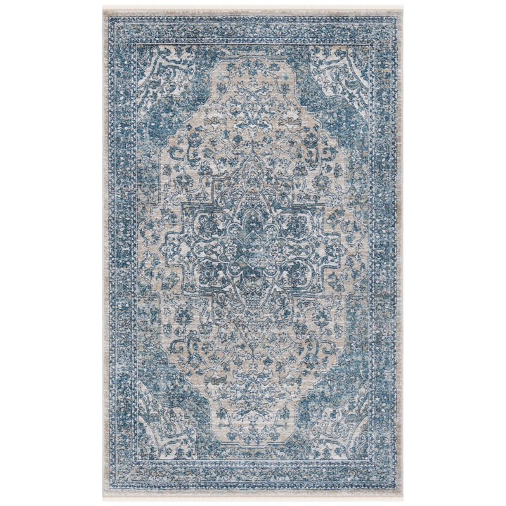 SAFAVIEH Victoria Collection VIC910F Blue / Grey Rug Image 2