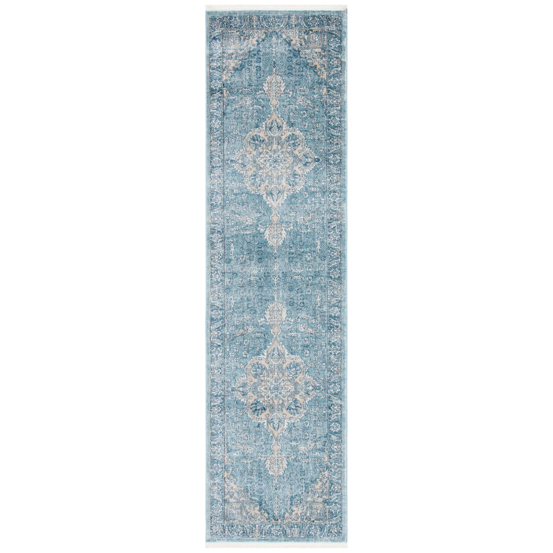 SAFAVIEH Victoria Collection VIC902N Blue / Grey Rug Image 3