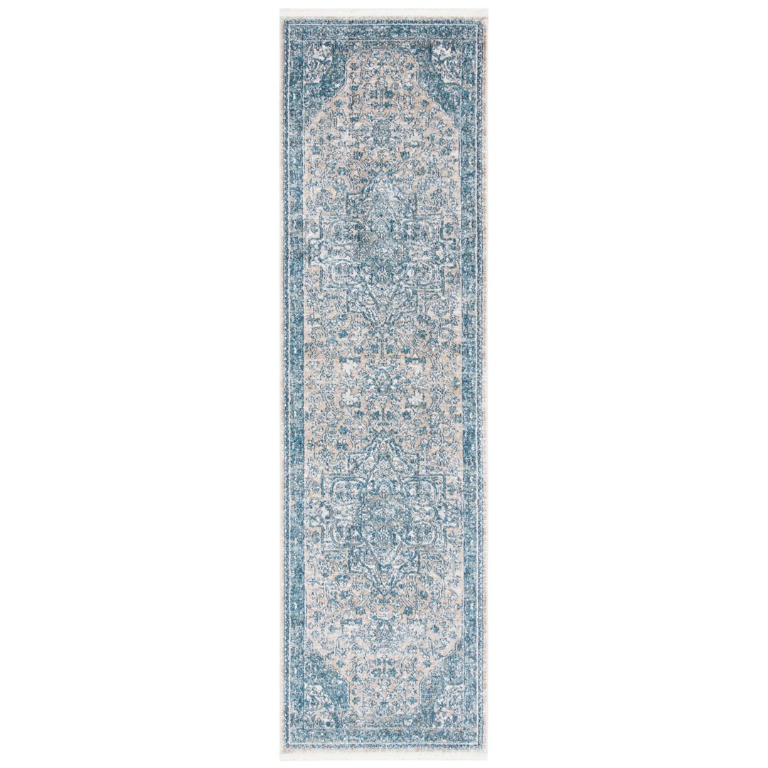 SAFAVIEH Victoria Collection VIC910F Blue / Grey Rug Image 3