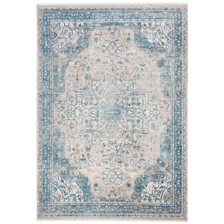 SAFAVIEH Victoria Collection VIC910F Blue / Grey Rug Image 4