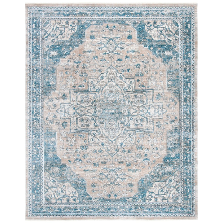 SAFAVIEH Victoria Collection VIC910F Blue / Grey Rug Image 1