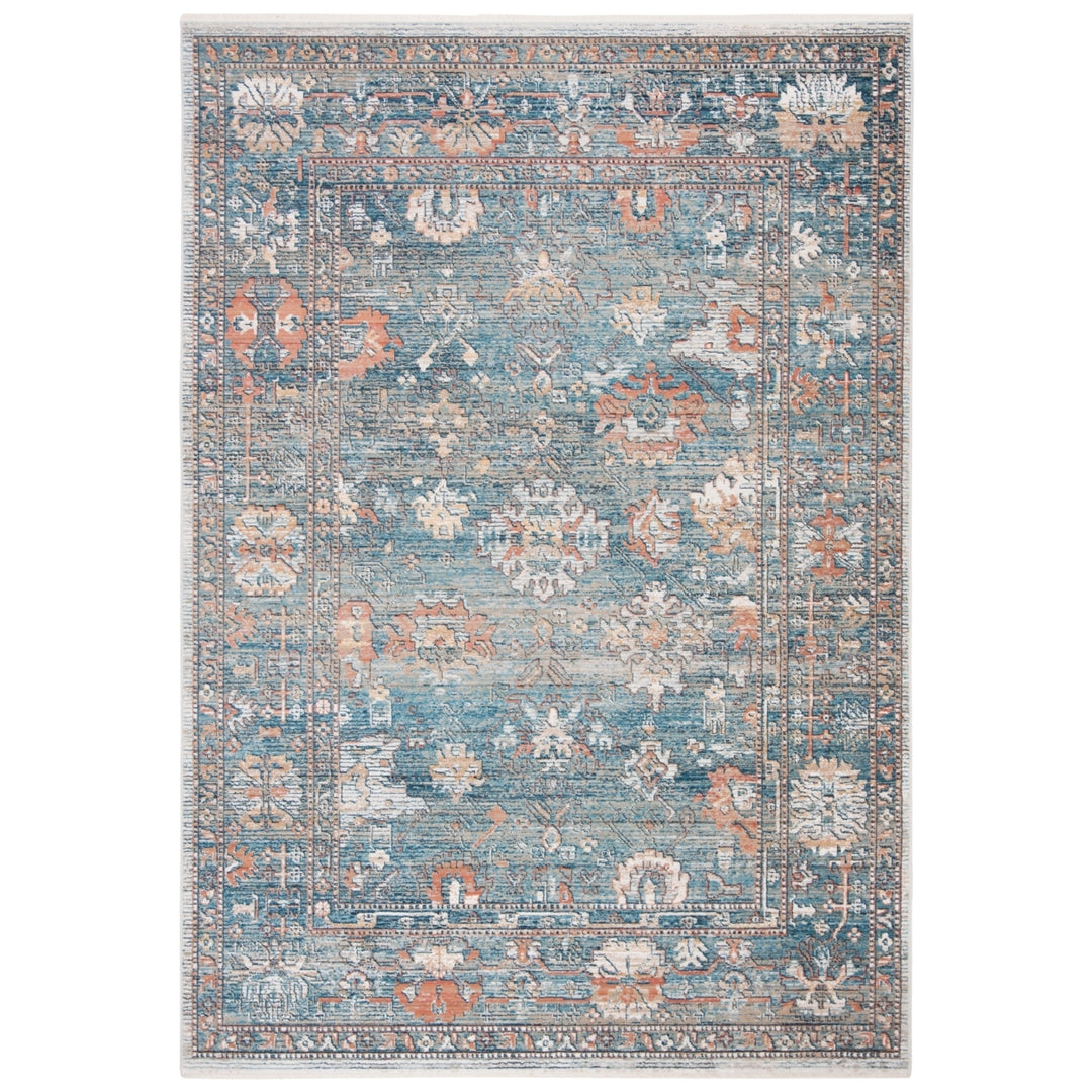 SAFAVIEH Victoria Collection VIC905M Blue / Ivory Rug Image 1