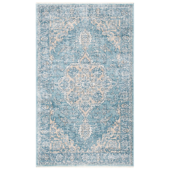 SAFAVIEH Victoria Collection VIC902N Blue / Grey Rug Image 7