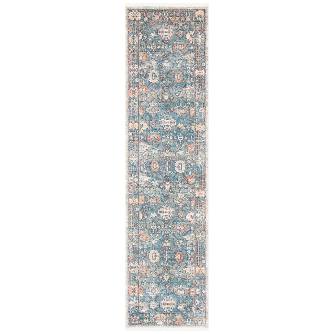 SAFAVIEH Victoria Collection VIC905M Blue / Ivory Rug Image 3