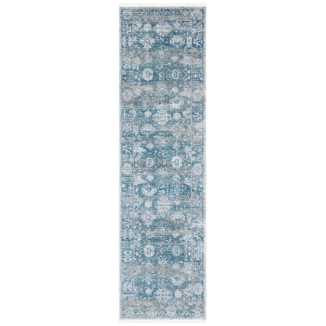 SAFAVIEH Victoria Collection VIC907M Blue / Ivory Rug Image 3