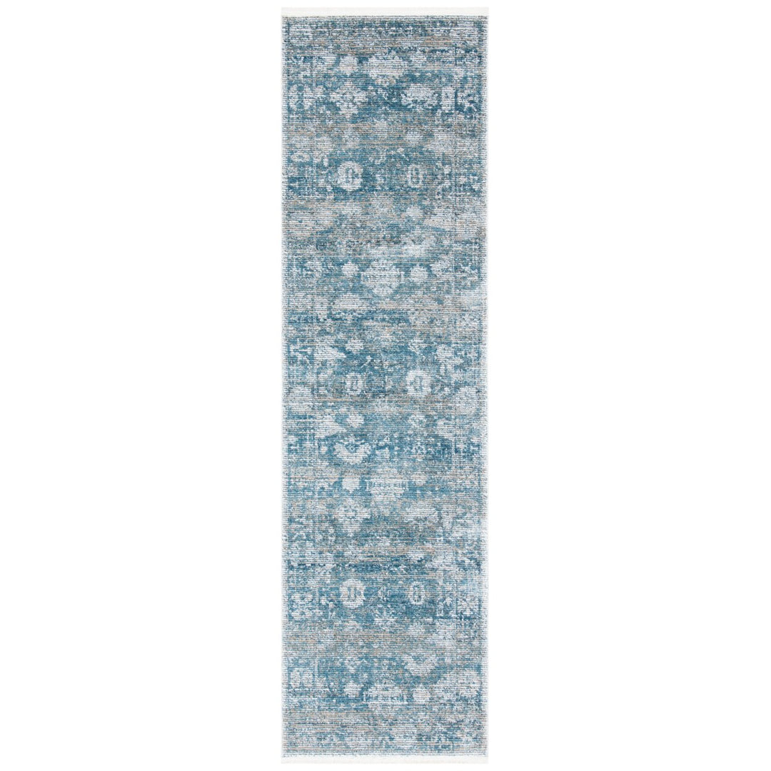 SAFAVIEH Victoria Collection VIC907M Blue / Ivory Rug Image 1